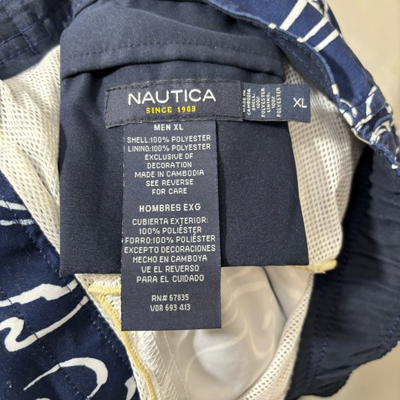 Nautica Men's Blue Swimming/Board
Shorts with Swordfish Print Size XL - Picture 3 of 3